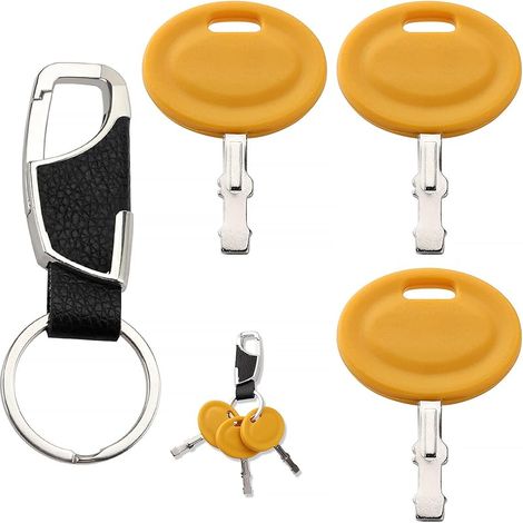 3 Pièces 625-05000 625-05002 925-2054A Clés D'allumage de Remplacement, Clé de Rechange de Contact, avec Porte Clés, Compatible avec MTD Bolens Craftsman Troy-Bilt (1/5)