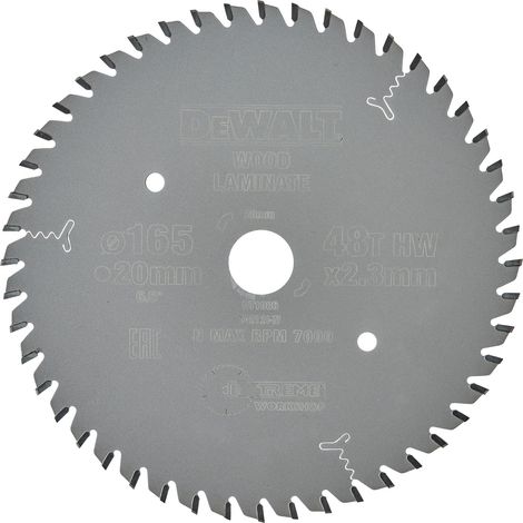 DEWALT DT1086 EXTREME for Laminate 165mm x 20mm x 48T