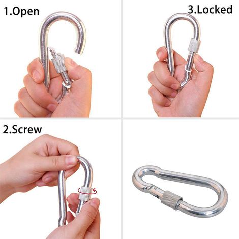 10 m Angelmagnetseil, robustes Seil mit Karabiner, hochfestes Nylonseil, Sicherheitsseil (1/5)
