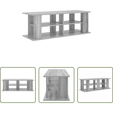 Rangement tv - Support de télévision Gris Sonoma 96 x 35 x 33,5 cm (1/5)