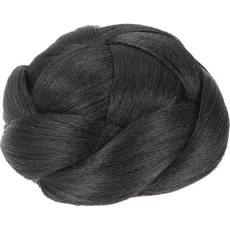 Künstlicher geflochtener Haarknoten, Haarverlängerung für Frauen mit kurzem Haar (1B) – 10,00 x 10,00 x 6,00 cm (1/4)