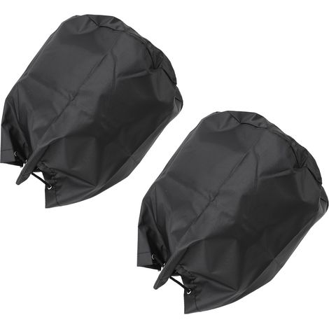 Lot de 2 housses moteur pour coupe-herbe 420D tissu Oxford argenté imperméable anti-poussière 35,2x28 cm (1/5)