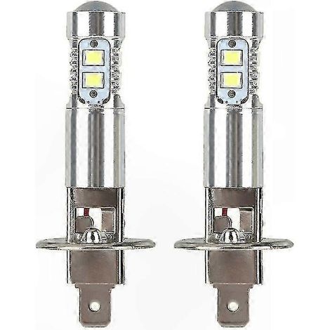 Lot de 2 ampoules LED H1 100 W 6000 K pour phares et feux antibrouillard de voiture (1/5)