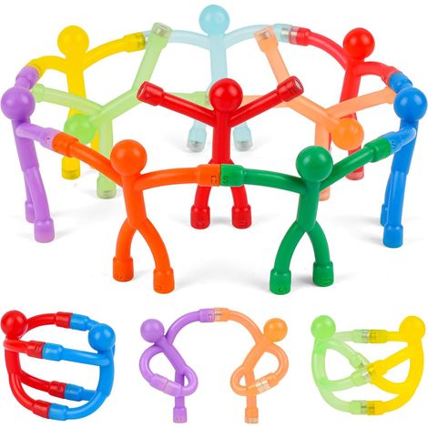 10PCS Mini Homme Aimant pour Réfrigérateur, Aimant pour Réfrigérateur magnétique pour Enfants Adultes, Porte, Bureau, Décoration de Salle de Classe (1/5)