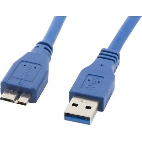 Lanberg Micro AM-MBM5P USB 3.0 Kabel 0,5 m blau (1/3)