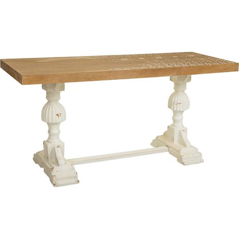 Mesa de salon de madera marrón 150x60x72