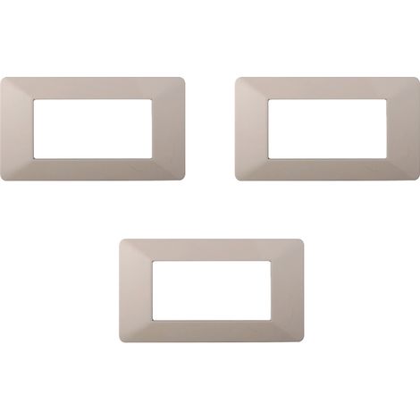 gloca Placche Plastica Compatibili Plana (3 Pezzi Sabbia, 4 Posti) (1/4)