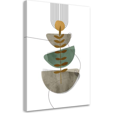 Tableau sur toile Abstraction géométrique boho 40x60 (1/5)