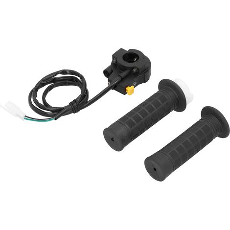 Poignée d'accélérateur compatible vélo motorisé 48cc 80cc 2 temps, guidon 7/8 pouce, poire de commande pour bicyclette à moteur, kit remplacement universel. (1/5)