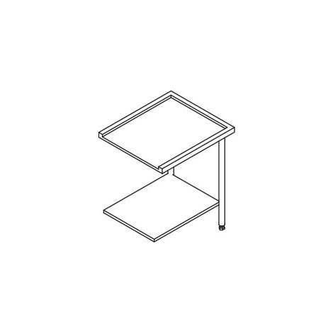 Table entrée/sortie pour machine à panier 500 x 500 ou 600 x 500