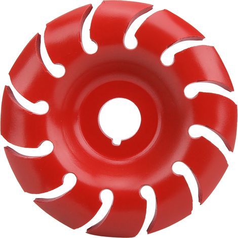 Disque de coupe en bois rouge 12 dents 90x16mm, coupe-sculpture pour meuleuse d'angle, outil de travail du bois (1/5)