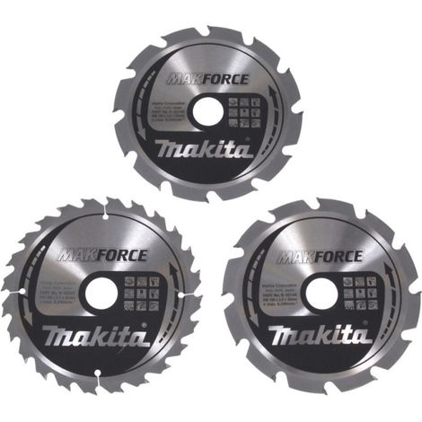 Makita B-33906 Kreissägeblatt-Satz MAKFORCE Ø 190mm 12Z/24Z 3-teilig 30mm"-"183048247