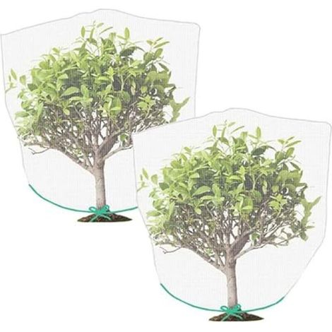 Set of 2 bird and insect netting nets with zipper for garden (1/5)