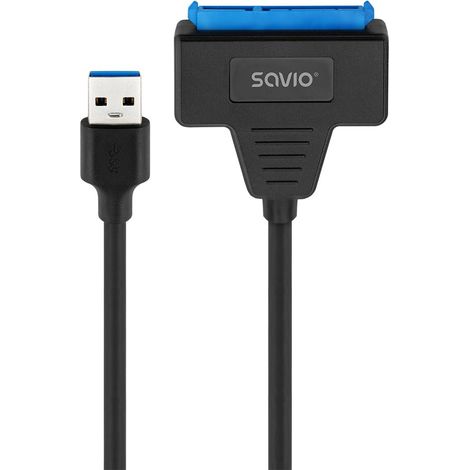 Adaptateur SAVIO AK-68 USB-A 3.1 Gen 1 (M) - SATA (F) pour disques 2,5" (1/5)