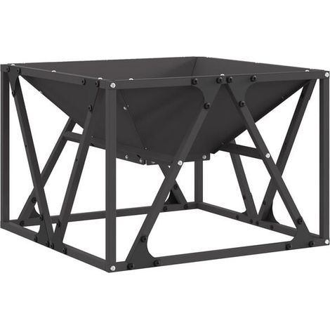 Braises noires 50 x 50 x 35 cm Acier (1/4)