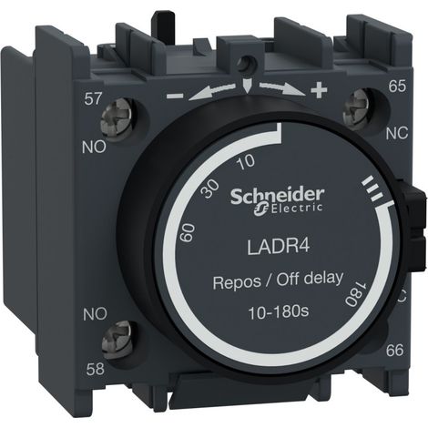 LADR4 10-180s , AU REPOSl BLOC ADDITIF Temporisé , SCHNEIDER (1/3)