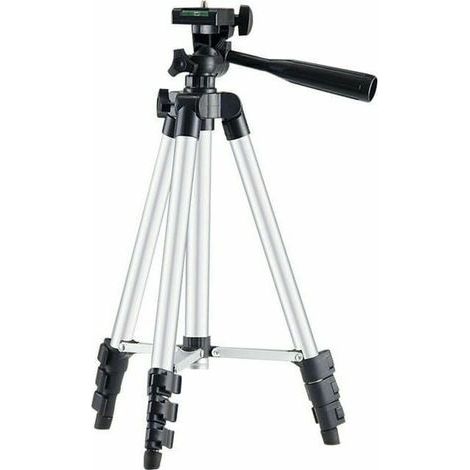Trépied pour niveau laser Hauteur max 103 cm Compatible avec appareils photo et laser Pieds en caoutchouc pour terrains irréguliers (1/4)