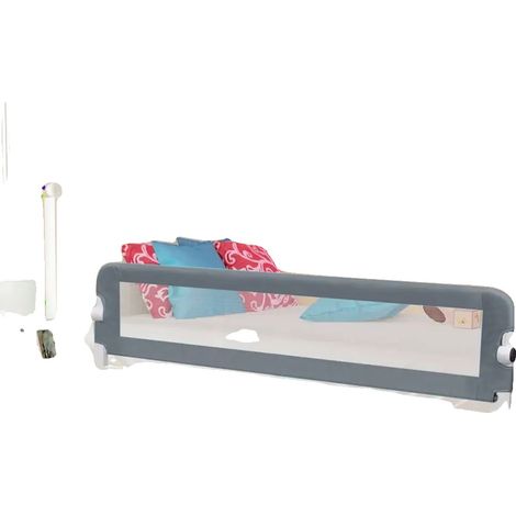 Bett-Sicherheitsbarriere, Anti-Fall-Design, faltbar und einfach zu installieren, armeegrün (1/2)