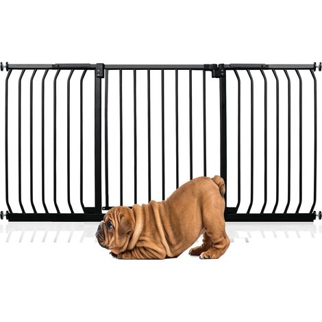 Bettacare Elite Pressure Dog Gate, 152cm - 161cm, Matt Black, Pressure Fit Pet Gate for Dog and Puppy