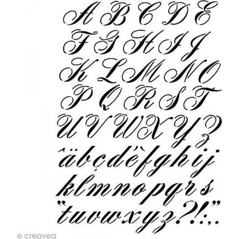 Alphabet Pochoir A3, Plastique, Noir, 30,5 x 0,2 x 47 cm 15060021