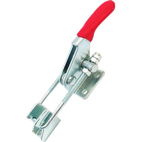 Loquet à bascule à traction, à force de traction stable, gainé de PVC, verrouillable pour porte (1/5)