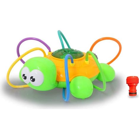 JAMARA- ARROSEUR TORTUE MC FIZZ ROTATIF, DISQUE TOURNE ET PULVÉRISE DE L'EAU, CONNEXION AU SYSTÈME DE TUYAU STANDARD, 460620, VE