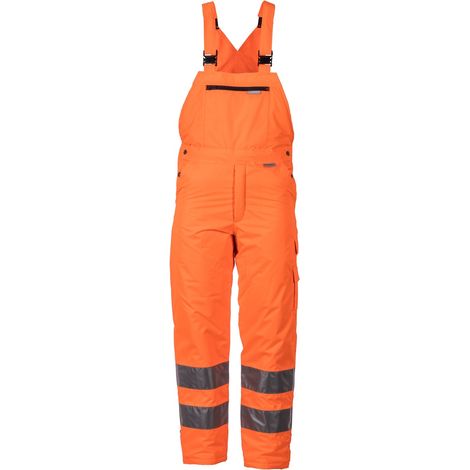 Planam Warnschutz Winterlatzhose uni Gr. 2XL orange (1/5)