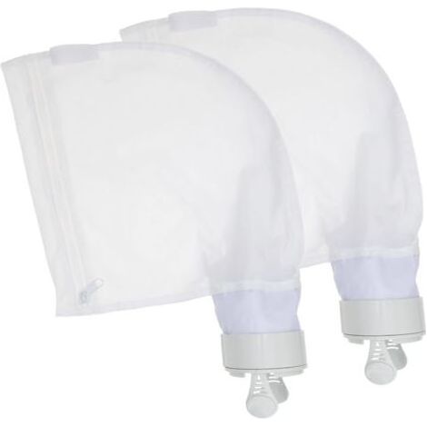 Lot de 2 sacs à limon adaptables pour robots Polaris 280 et 480 – Nylon renforcé – Maille ultra-fine pour débris fins – Fermeture éclair Zip K13 (1/5)