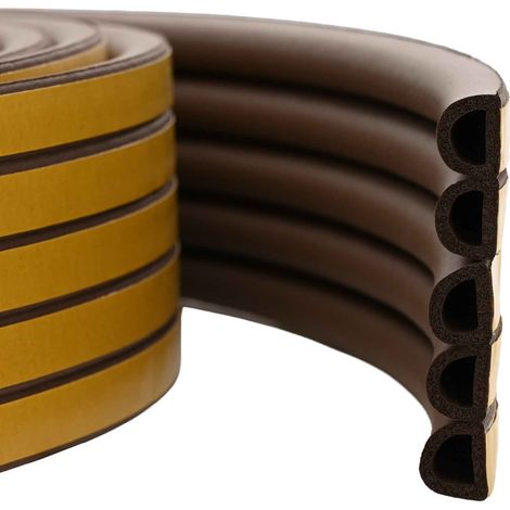 joint de fenêtre autocollant Marron 12 x 10 mm 12 m Mousse EPDM vidaXL (1/5)