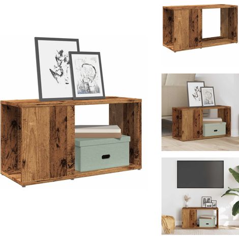Meuble TV vieux bois 60x24x32cm bois d'ingénierie - Meuble TV - Meubles TV - Banc TV - Buffet TV (1/5)
