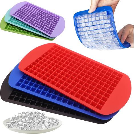 Lots de 3 mini bacilles, 160 glaçons, décor facile, petits glaçons pour rafraîchir whisky et cocktails, ustensiles de cuisine, accessoire spécialis pour congélateur. (1/5)