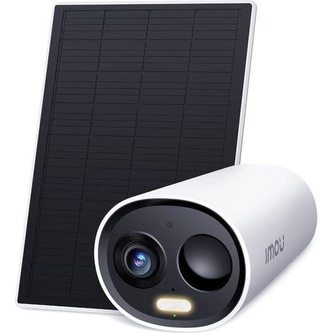 Caméra Surveillance WiFi Extérieure sans Fil Solaire Caméra de surveillance extérieure, batterie 5000 mAh, détection humain/PIR, vision nocturne à couleurs, mode privé, 2,4 GHz (1/5)