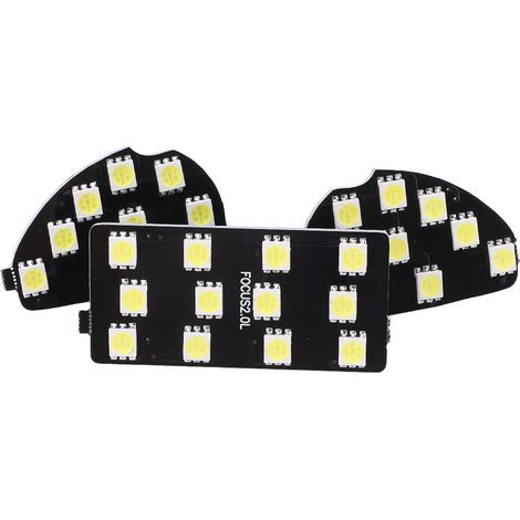 3 LED-Innenraumleuchten, 30 LEDs, 12 V, Weiß, für Ford Focus MK2 (2007–2014), Leselampen fürs Auto, 3er-Set (1/5)