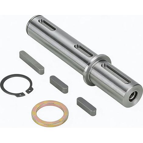 Arbre de Sortie Unique, Diamètre 18mm Longueur 128mm, Adapté au Moteur Pas à Pas de Boîte de Vitesses Réducteur à Vis sans Fin NMRV040 RV040 (1/5)