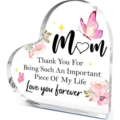 Plaque décorative cœur acrylique à poser bureau, cadeau souvenir（10 cm) (1/4)