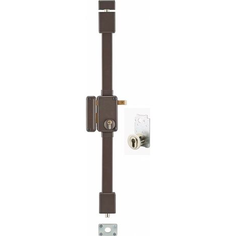 THIRARD - Serrure en applique Beluga A2P à tirage pour entrée, gauche, 3pts, Transit2 30x65mm, axe 45mm, marron, 4 clés - THIRARD (1/3)