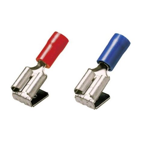 Weidmuller Distribuidor con lengüeta macho roja 6,3 mm 100 uds