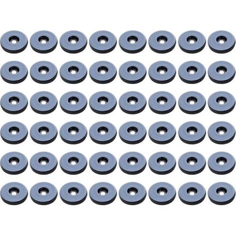 19mm Furniture Glides,48 Pack Teflon Round Furniture Glides,Anti-Vibration Furniture Sliders Pads (Round) (1/5)
