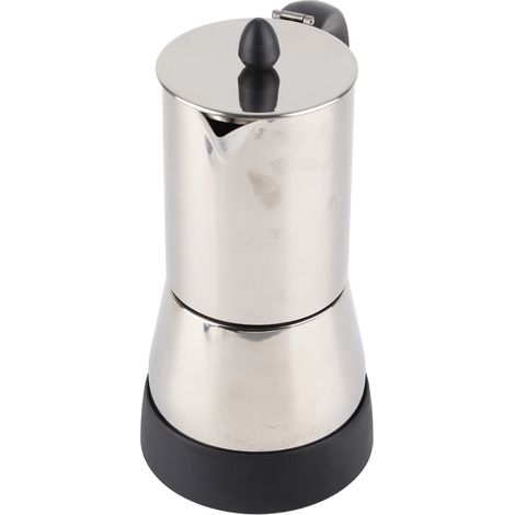 Machine à café expresso électrique 300ml en acier inoxydable, cafetière moka électrique 220V avec prise UE, percolateur à espresso compact (1/5)
