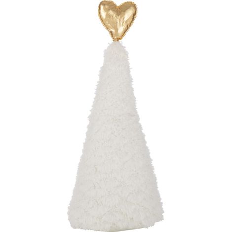 Sapin de Noël en Tissu "Cœur" 79cm Blanc