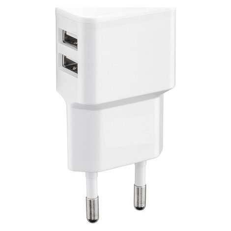Double Port USB Chargeur avec Prise 5V 2.0A 2 Ports Charger Dual USB (1/3)