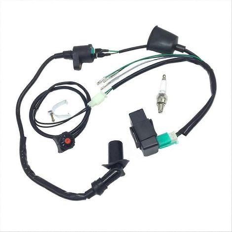 Faisceau de câblage moteur, coupe-circuit, bobine d'allumage, CDI pour moto tout-terrain SSR Thumpstar 50cc-160cc à démarrage au kick (1/5)