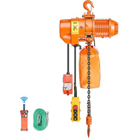Télécommande sans fil et filaire, levage 500 kg avec palan électrique triphasé pour usine, entrepôt, garage (1/5)