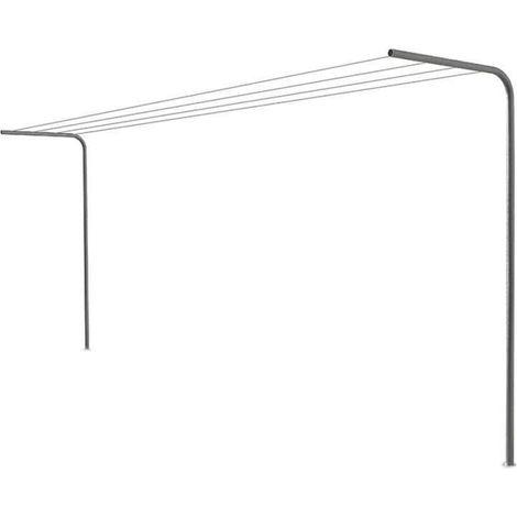 Andrys Stendi Biancheria Esterno Non Smontabile Argento H220cm (Filo 30m)