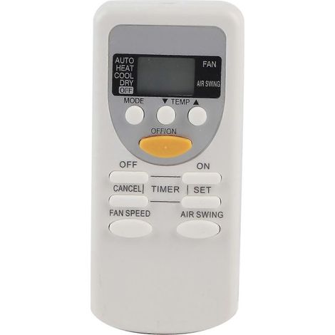 Controllo remoto di aria condizionata bianco ABS durevole, accessorio compatibile con i modelli A75C2665, A75C2663, A75C2664 e A75C2953 (1/5)