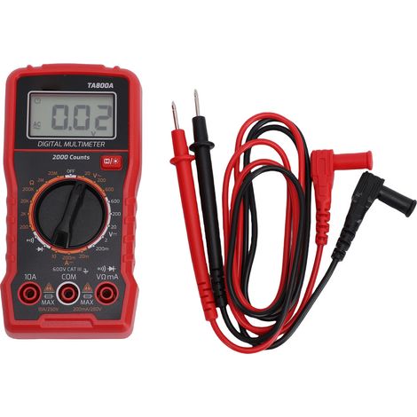 Multimetro digitale RMS AC DC NCV, con selezione automatica della portata di tensione, misuratore di corrente e resistenza, tester elettrico portatile per elettricisti. (1/5)