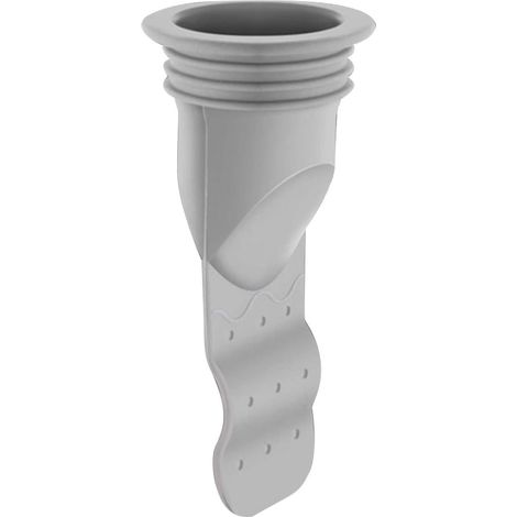 Scarico a pavimento in silicone (Grigio S) Valvola di non ritorno regolabile per lavello (F) (1/5)