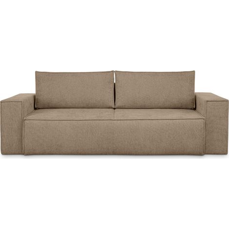 KONSIMO NAPI II Sofa 3 Sitzer, mit Schlaffunktion, Modern, hellbraun (1/5)
