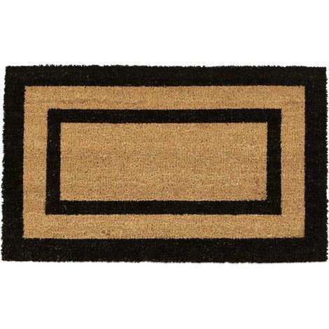Paillasson en fibres de coco et PVC 75x45cm Antidérapant et résistant à l'humidité Pour balcon, entrée, véranda, terrasse (1/5)