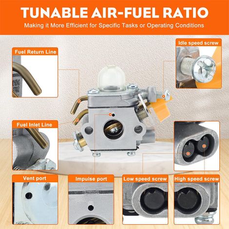Carburateur CS26 SS26 pour tondeuse Ryobi Homelite SS30 CS30 EX26 BC30 26cc 30cc, remplacement de souffleur à feuilles 308054013 309368003 (1/3)